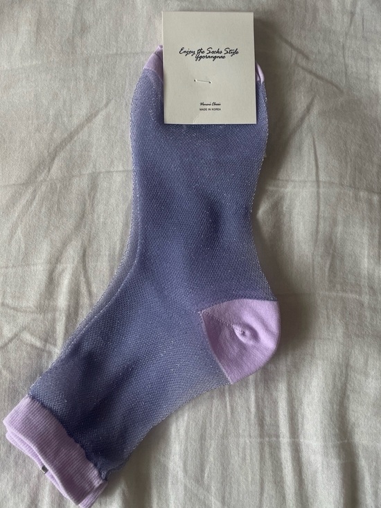 Accessories - Lavender Sheer Ankle Socks NWT